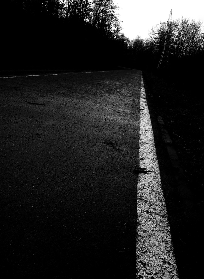 Black road